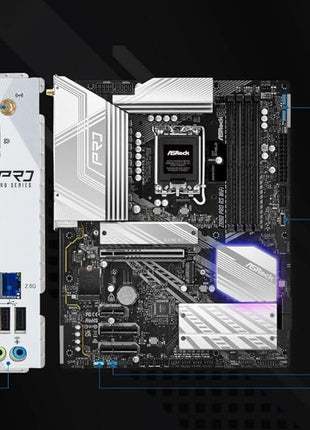 ASRock Z890 Pro RS WiFi 6E Intel Core Ultra LGA1851 RL-ILM ATX Motherboard DDR5 8666 MHz 256 GB Thunderbolt M.2