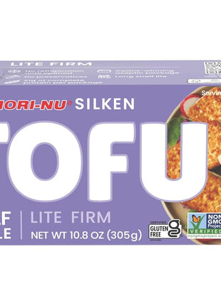 Mori-Nu Silken Tofu Lite Firm | Velvety Smooth and Creamy | Low Fat, Gluten-Free, Dairy-Free, Vegan, Made with Non-GMO soybeans, KSA Kosher Parve | Shelf-Stable | Provides protein | 12.3 oz x 12 Packs
