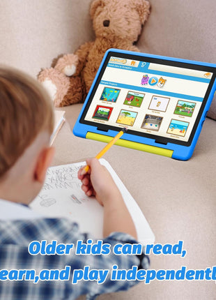 Urao Kids Tablet, Android 15 Tablet for Kids 10 inch Octa-Core with Case, 20GB RAM 64GB ROM 1TB TF Card Expandable for Toddler Children, Parental Control, Dual Camera, WiFi,Gift