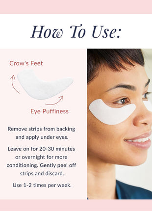 DHC Revitalizing Moisture Strips: Eyes (2 Count), Gel Strip Masks, 6 Applications Each