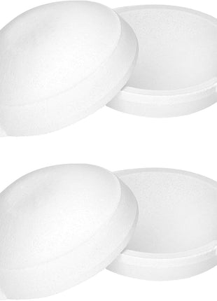 QWORK Ceramic Crucible Bowl, 4 Pcs Quartz Melting Dishes Pot for Melting Casting Refining Gold Silver Brass Alloy, 250g