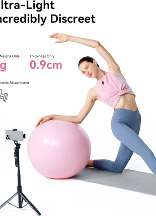 Hollyland Lark A1 Wireless Microphone for iPhone & Android, 48kHz/24-bit Studio Audio, 3-Level Noise Cancellation, 200m Range, Magnetic Mini Mic for Video Recording & Live Streaming (2TX + USB-C RX)