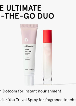 Glossier Balm Dotcom Hydrating Lip Balm - Universal Salve, Up to 12Hr Moisture - Lanolin, Beeswax & Castor Oil for Dry Lips, Cuticles & Skin - Original, Clear Fragrance-Free, 15ml