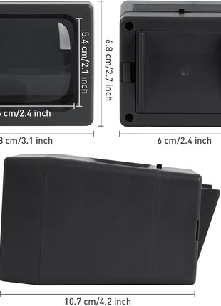 35mm Slide Film Viewer, 2X Magnification Slide Viewer, Desk Top LED Lighted Illuminated Viewing Old Slides (2 AAA Batteries Included)