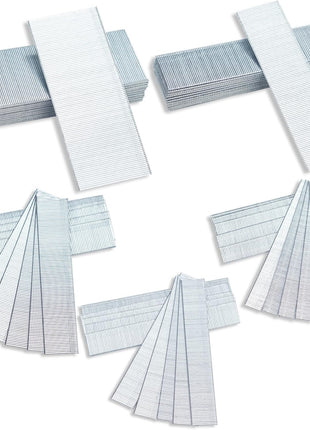 18 Gauge Brad Nails Galvanized, 5000-Count (2 inch, 1-1/4 inch, 1 inch, 3/4 inch, 5/8 Inch) 18GA Nail Gun Nails Assorted and Small Finishing Nails Assortment for Pneumatic, Electric Brad Nailer Gun