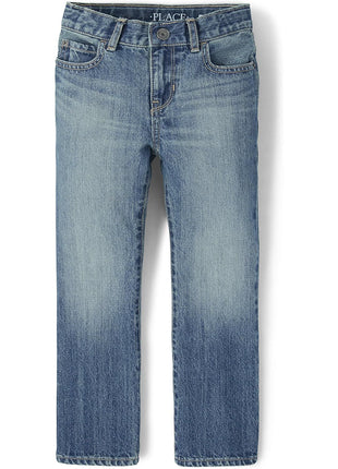 The Children's Place Boys Basic Bootcut Jeans,Dustbowl Wash Single,8