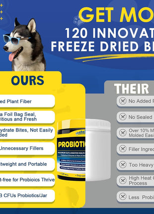 Probiotics for Dogs, Dog Probiotics for Digestive Health, Dog Vitamins, Dog Multivitamin Powder