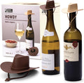 Monkey Business Howdy   2 Pack Cowboy Hat Wine Stoppers ??Fun Silicone Bottle Stoppers Keep Wine Fresh ??Novelty Kitchen Gadgets & Cute Wine Accessories