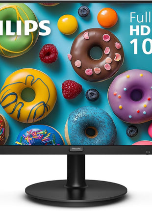Philips 22 Inch Computer Monitor FHD 100Hz VA VESA Flicker-Free, 221V8LB | 1920×1080 LED Monitor, 4ms GtG, Adaptive Sync, HDMI 1.4, Tilt Adjust, Low Blue Light, 4yr Advance Replacement Warranty