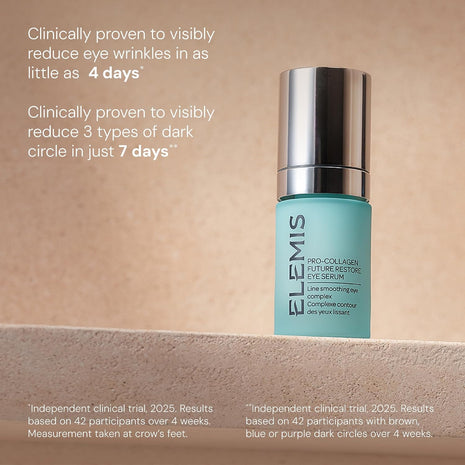 ELEMIS Pro-Collagen Future Restore Eye Serum, Under Eye Brightener, 0.5FLOz