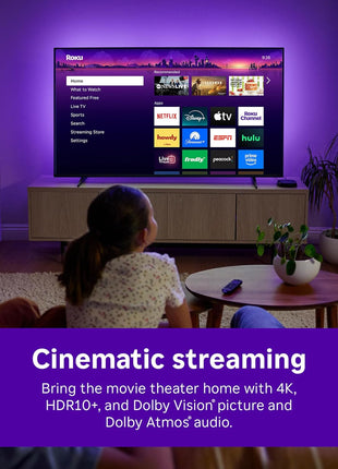 Roku Ultra - Ultimate Streaming Player - 4K Streaming Device for TV with HDR10+, Dolby Vision & Atmos - Bluetooth & Wi-Fi 6 - Rechargeable Voice Remote Pro with Backlit Buttons - Free & Live TV