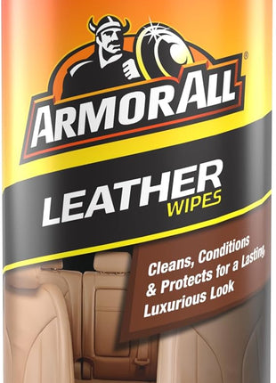 Armor All Interior Cleaner Car Leather Wipes by , For Cleaning Cars, Trucks and Motorcycles, 20 Count