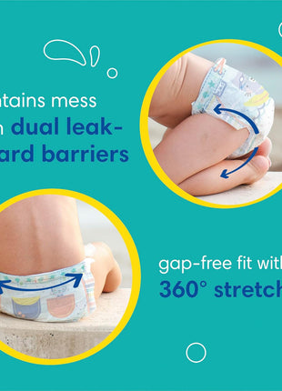 Pampers Swim Diapers - Splashers - Size 4, 18 Count, Gap-Free Disposable Baby Swimming Pants