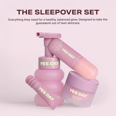 YES DAY The Sleepover Set, Complete Skincare for Teens & Tweens