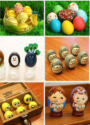 Wooden Fake Eggs-6Piece by Green FABWOOD