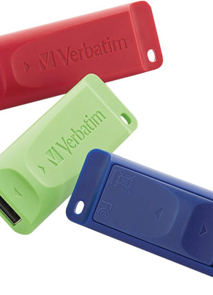 Verbatim Store 'n' Go USB Flash Drive 2.0, 16GB, Multi (Pack of 3)