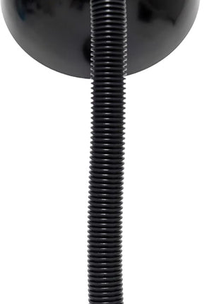 Simple Designs LD1003-BLK Basic Metal Desk Lamp with Flexible Hose Neck for Office, Living Room, Bedroom, College Dorm, Bookshelf, Black