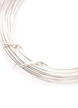 CRAFT WIRE 18 Gauge, 925 Sterling Silver Wire (Round) Half Hard Made in USA - 5FT