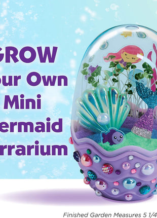 Creativity for Kids Mini Garden: Mermaid Terrarium Kit - Mermaid Gifts for Girls, Crafts and Toys, Stocking Stuffers for Kids (Ages 6+)