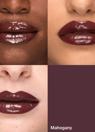 HAUS LABS BY LADY GAGA Atomic Shake High-Shine Longwear Lip Lacquer Lipstick, Mahogany Cool Brown, 0.14 fl oz