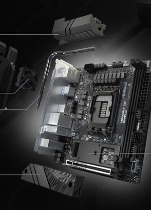 ASRock Phantom Gaming B860I Lightning WiFi 6E Intel Core Ultra B860 LGA1851 DDR5 9333 MHz 128GB M.2 Mini ITX Motherboard Thunderbolt SATA3 6.0 Gb/s PCIe 5.0