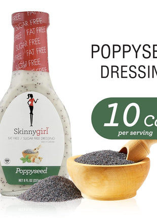 Skinnygirl Sugar Free Gluten Free Salad Dressing, Poppyseed, 8 Ounce