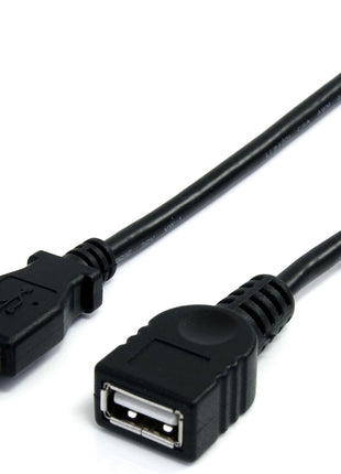 StarTech 10ft USB 2.0 Extension Cable, USB-A M/F, Black (USBEXTAA10BK)