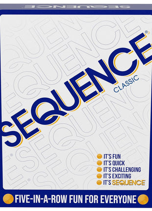 SEQUENCE- Original SEQUENCE Game with Folding Board, Cards and Chips by Jax ( Packaging may Vary ) White, 10.3" x 8.1" x 2.31"