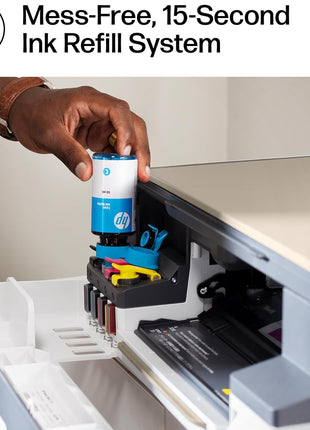 HP Smart Tank 5000 Wireless All-in-One Ink Tank Printer, Scanner, Copier with 2 Years of Ink Included, Best-for-Home, Cartridge-Free, Refillable and AI-Enabled. (5D1B6A)