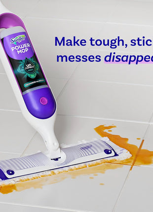 Swiffer PowerMop Floor Cleaning Solution with Unstopables Fresh Scent, PowerMop Refills, Floor Cleaner for Mopping, 25.3 fl oz, 2 Pack