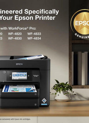 EPSON 822 DURABrite Ultra Ink High Capacity Black & Standard Color Cartridge Combo Pack (T822XL-BCS) Works with WorkForce Pro WF-3820,3823, 4820, 4830, 4833, 4834
