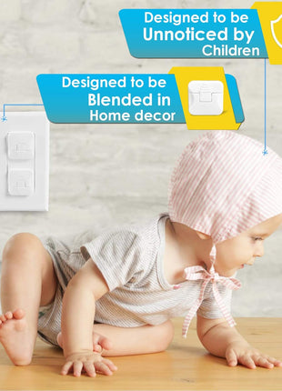 Outlet Covers Babepai 38-Pack White Child Proof Electrical Protector Safety Improved Baby Safety Plug Covers
