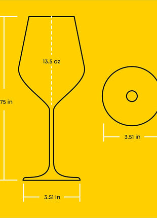 JoyJolt Layla White Wine Glasses, Set of 4 Italian Glasses, 13.5 oz Clear – Made in Europe