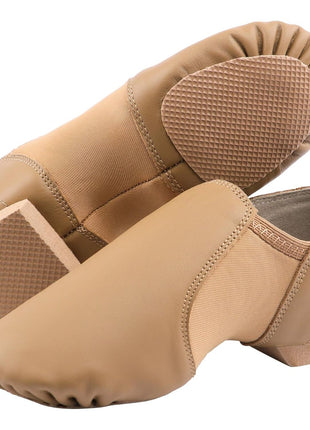 Linodes Leather Jazz Shoe Slip On for Girls and Boys Brown 13M Little Kid