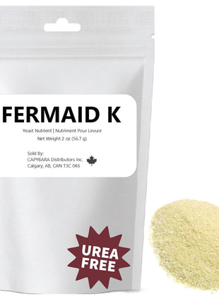 Fermaid K Yeast Nutrient   2 oz (56.7 g)   Make Wine Cider Mead Kombucha At Home   Sold by CAPYBARA Distributors Inc.