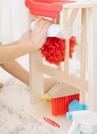 Melissa & Doug Deluxe Sparkle & Shine Cleaning Play Set (11 Pieces) - FSC Certified