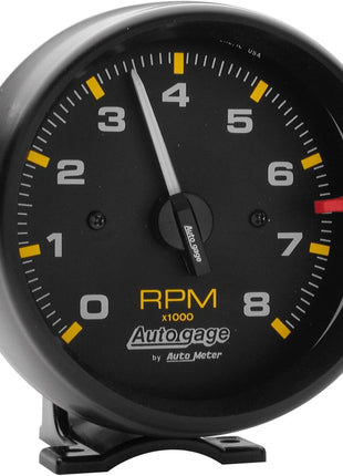 AUTO METER 2300 Autogage Tachometer,3.750 in., Black dial/Black bezel