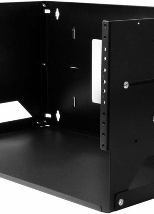 StarTech.com 2-Post 4U Open Frame Wall Mount Network Rack with Built-in Shelf, Wall Mount Data Rack with Adjustable Depth for AV / Computer / IT Equipment, TAA Compliant Server Rack (WALLSHELF4U)