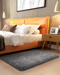 Ophanie Small Rug Upgrade Non Slip Throw Bedside Area Rugs, Fluffy Soft Grey Mini Bedroom Carpet, Affordable Door Entryway Indoor Inside Front Entrance Dog 2x3 Mat, Home Decor Aesthetic, Nursery