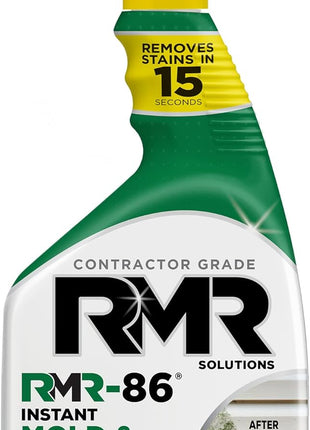 RMR 86 Instant Mold and Mildew Stain Remover Spray   Scrub Free Formula, 30 Fl Oz