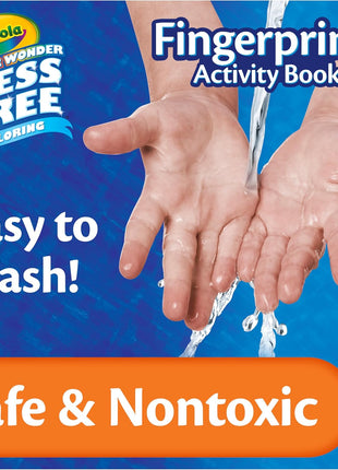 Crayola Color Wonder Mess Free Fingerprint Activity Book, Finger Painting Alternative, Arts & Crafts Gift for Kids Ages 3+