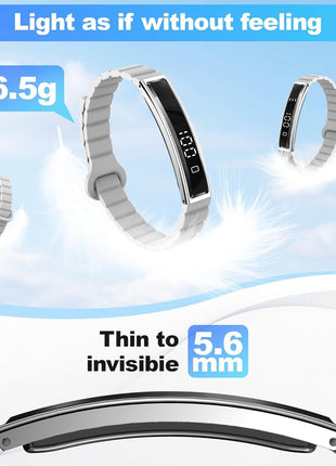 Smart Bracelet for Women Men, Health Activity Fitness Trackers, 24/7 Heart Rate & Sleep Tracker, HRV & Stress Monitor, Smart Wristband with 2 Bands for Calorie/Step Counter, Free APP for iOS & Android
