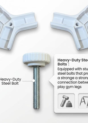 Connector Bracket Replacement Compatible with Lovevery Play Gym,Stability Repair Kit with Steel Bolts for Pre-February 2024 Models