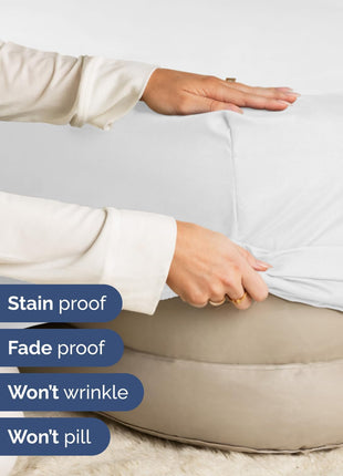 Extra Deep Queen Fitted Sheet - Hotel Luxury Single Fitted Sheet Only - Easily Fits 18 inch to 24 inch Mattress - Ultra Soft, Wrinkle Free w/Extra Deep Pockets - Easy-Care, Breathable & Comfy - White