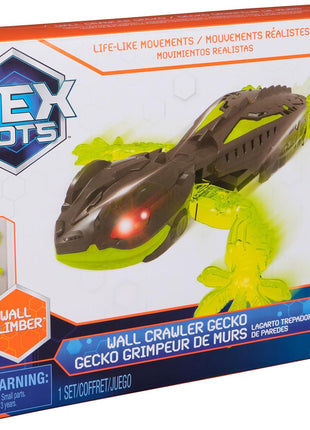 HEX BOTS Wall Crawler Gecko Rechargeable Remote Control Toy | Lizard RC Toy, Wall Climbing Technology, Realistic Limbs, Easy to Use Remote, Prank Toys & Gifts for Kids Ages 4+