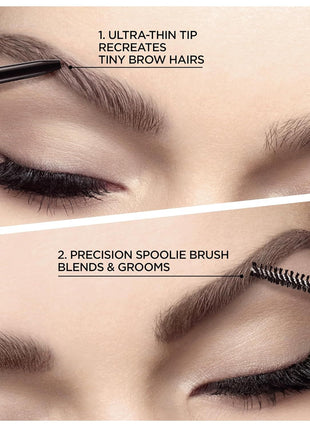L'Oreal Paris Makeup Brow Stylist Definer Waterproof Eyebrow Pencil, Ultra-Fine Mechanical Pencil, Draws Tiny Brow Hairs and Fills in Sparse Areas and Gaps, Dark Brunette, 0.003 Ounce (Pack of 1)