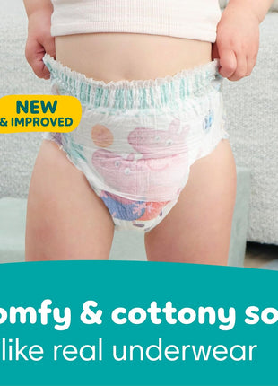 Pampers Easy Ups Training Underwear Peppa Pig Size 5 3T-4T, 124 Count (Packaging May Vary)
