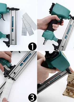 1400 Pieces 18 Gauge Brad Nails 7 Sizes (2/5 ", 5/8 ", 3/4 ", 1 ", 1-1/4 ", 1-1/2 ", 2 Inch) for Pneumatic, Electric Brad Nailer