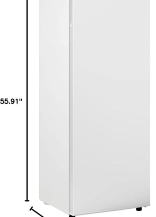 Hamilton Beach HBFRF6892-WHITE HBFRF6892 Upright Convertible Fridge/Freezer-Reversible Door-Removable Glass Shelves-Adjustable Controls-6.8 cu ft, White