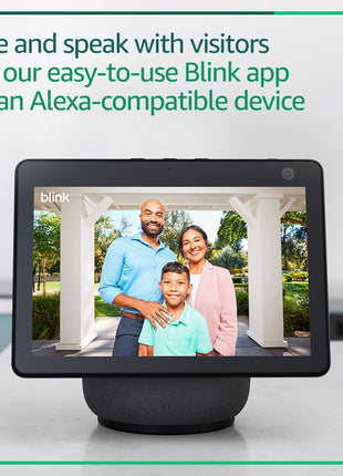 Blink Video Doorbell – Head-to-toe HD view, two-year battery life, and simple setup. Sync Module Core included – System (Black)